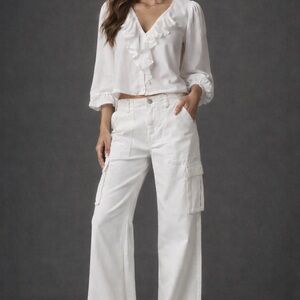 Mid-rise Baggy Cargo Jeans